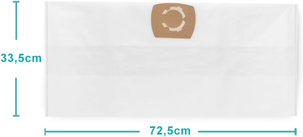 PRIMEBAG 10 Staubsaugerbeutel 10 Filtertüten DMS 30 Liter 10 Filtertüten Vlies, 10 Filtertüten Vlies