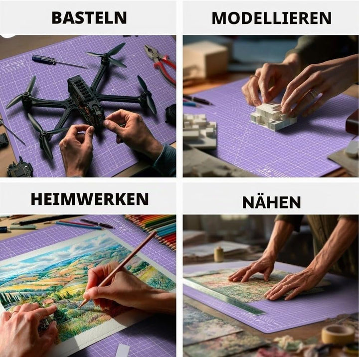 La Canilla Schneidematte A1 Selbstheilend (60x90 cm - 36x24") Cutting Mat Schneideunterlage für Bast