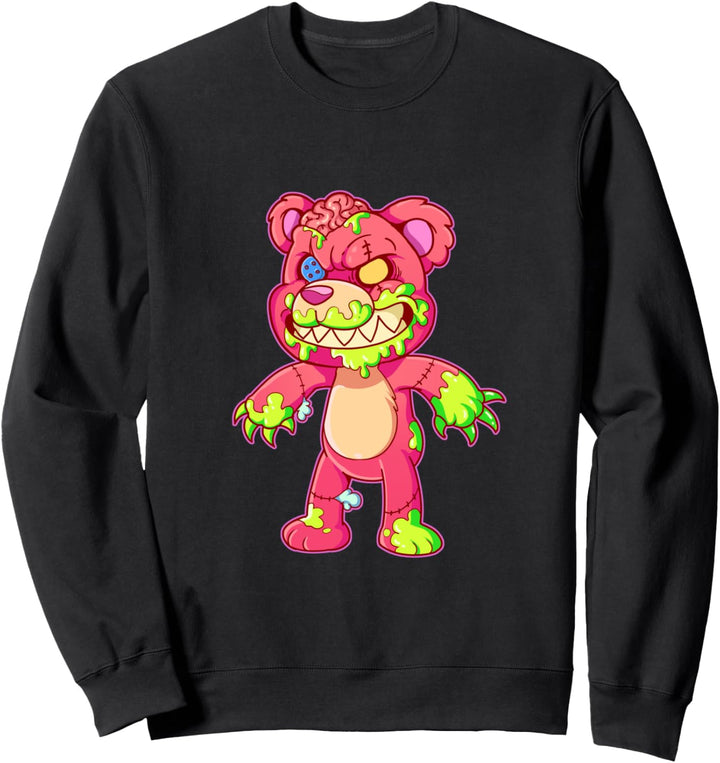 Creepy Kawaii Teddybär Pastell Goth Sweatshirt
