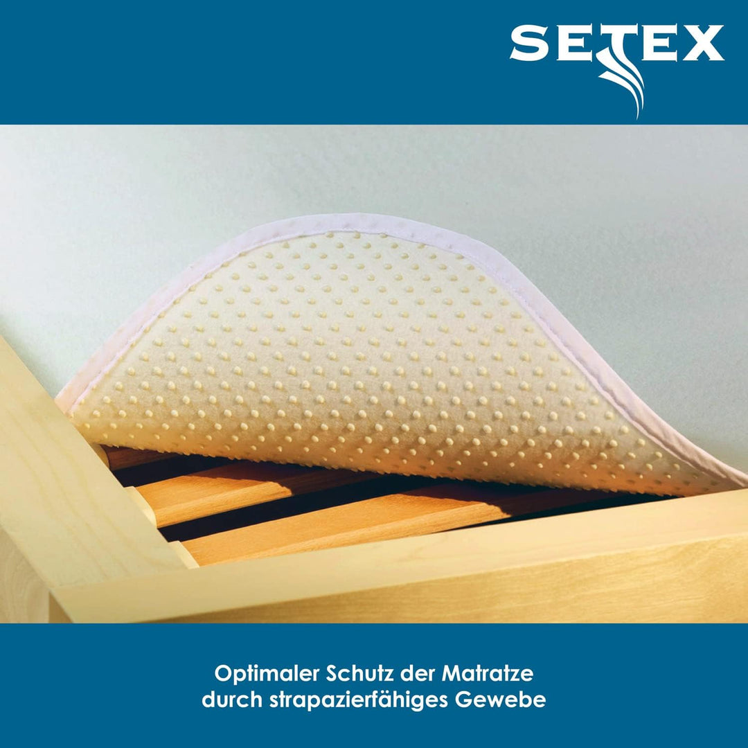Setex - Matratzenunterlage Classic mit Noppen 160x200cm - Rutschfester Matratzenschoner zum Auflegen