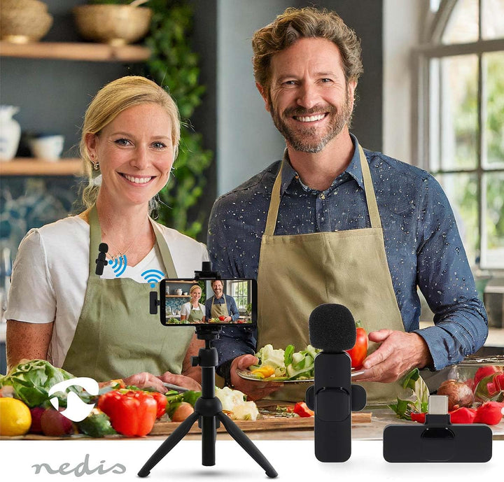 NEDIS Mikrofon - Benutzt für: Notebook/Smartphone/Tablet - USB Type-C/Wireless - USB-C Buchse - EIN-