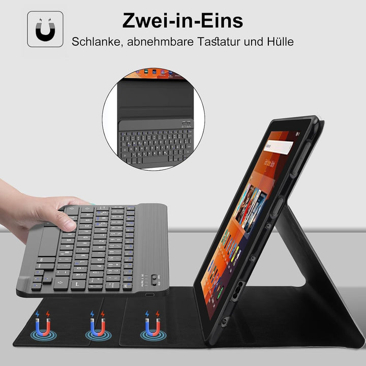 Tastatur für Fire HD 10 2023 13th /HD 10 Plus 10.1&