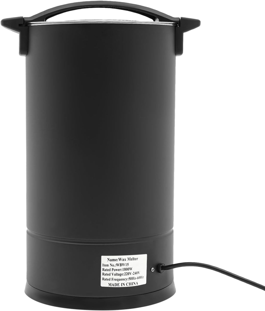 Elektrischer Wachsschmelzofen 15L Wachsschmelzer für Kerzen Schwarz, Schwarz