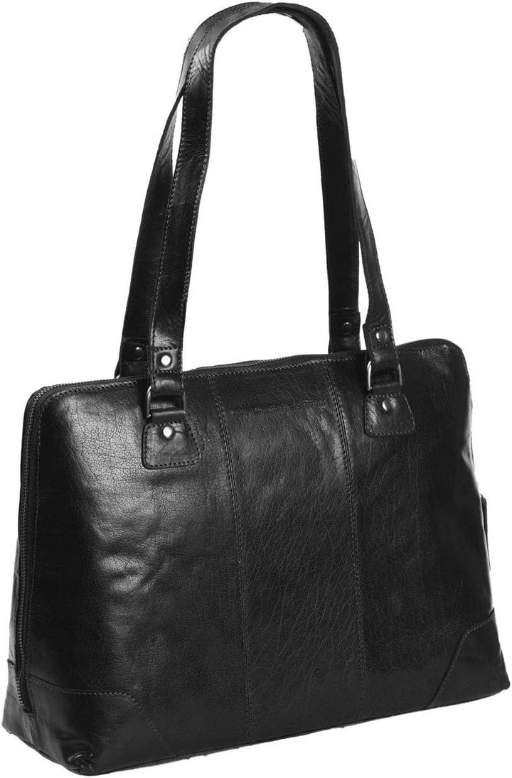 The Chesterfield Brand Resa - Schultertasche 13" 38 cm Schwarz, Schwarz