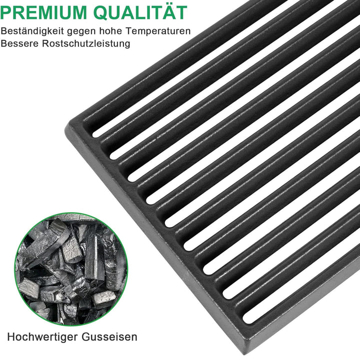 WELL GRILL 16 x 28 cm Ofenrost Gussrost Gusseisen Kaminrost Feuerrost Rost Ascherost für viele Ofen