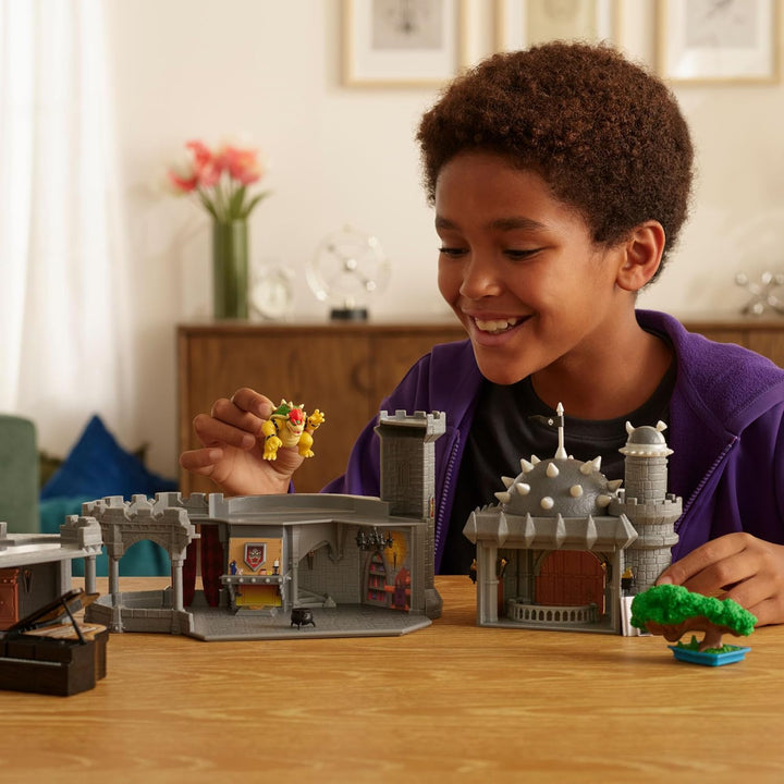 Super Mario Galaxy“-Film Bowser-Schloss-Spielset, offiziell lizenziert von Jakks Pacific, enthält ei