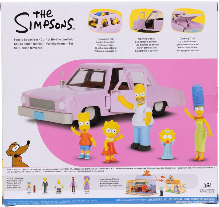The Simpsons Familienfiguren mit Limousine Fahrzeug Spielset