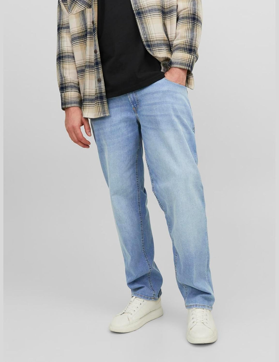 JACK&amp;JONES PLUS Herren Jeanshose 42W / 34L Blue Denim, 42W / 34L Blue Denim