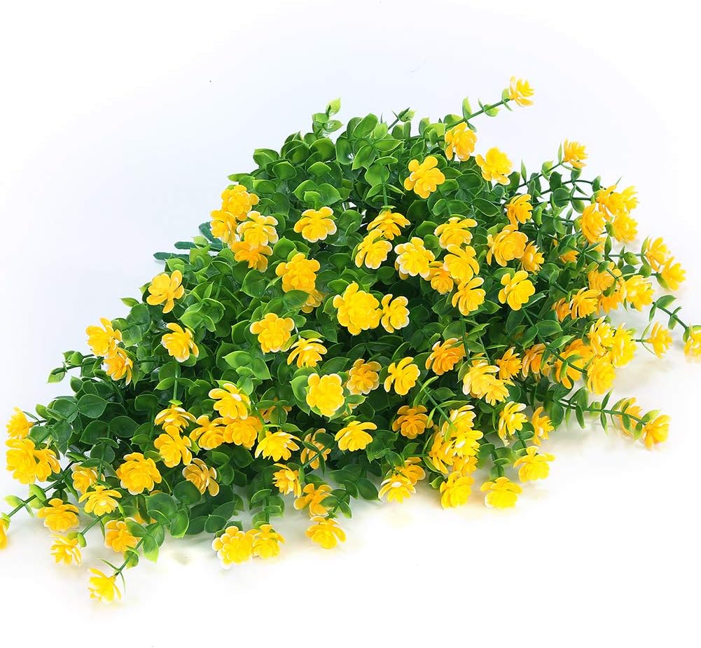 ArtBloom Künstliche Blumen für den Aussenbereich, UV-beständig, Buchsbaum-Pflanzen, künstlicher Kuns