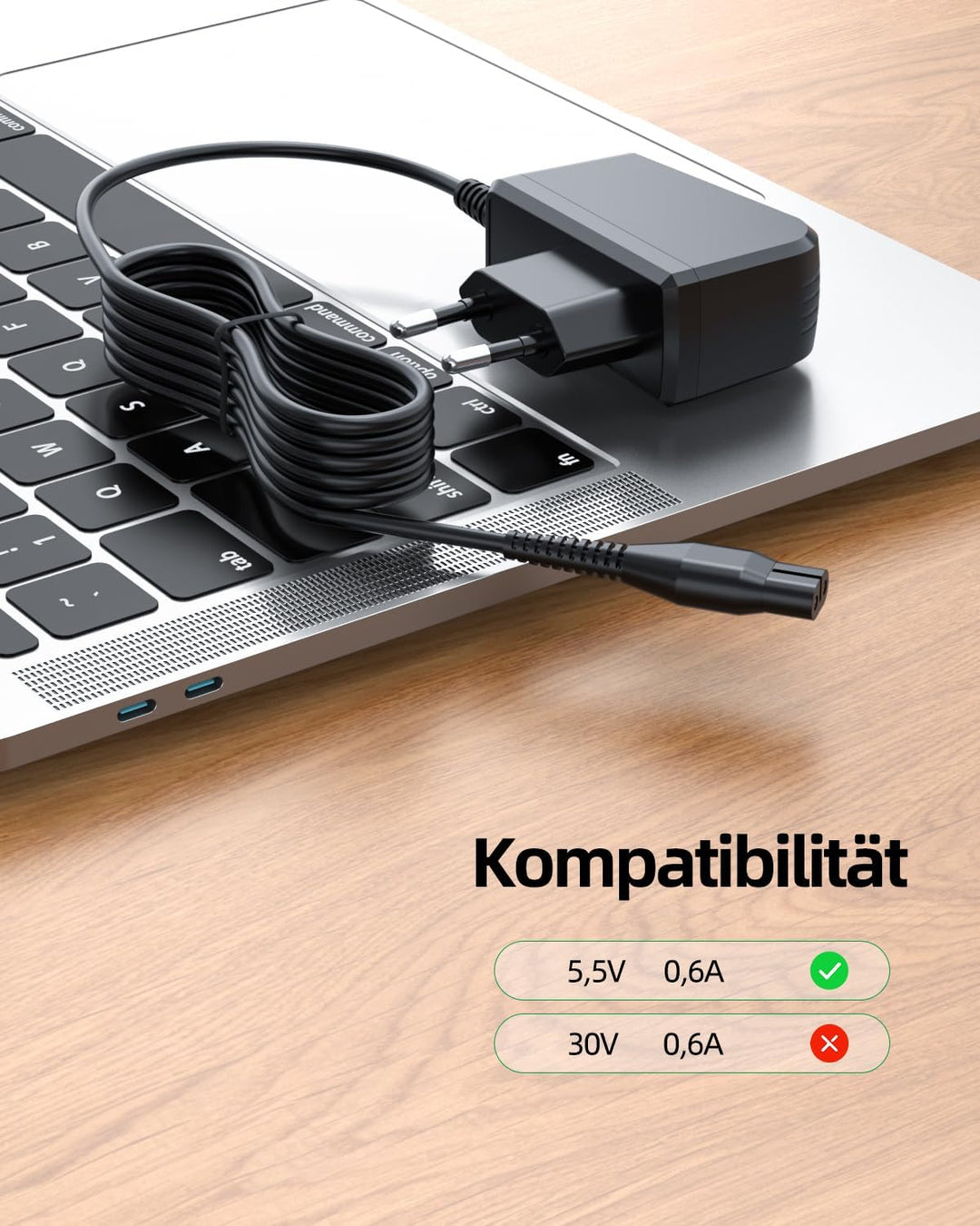 5,5V Ladegerät Passend für Kärcher-Fenstersauger, Kompatibel mit WV2 WV5 WV45 WV52 WV75 WV Classic W
