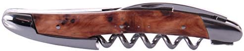 Forge de Laguiole Sommeliermesser, Thuya, Etui, polierte Edelstahlbacken