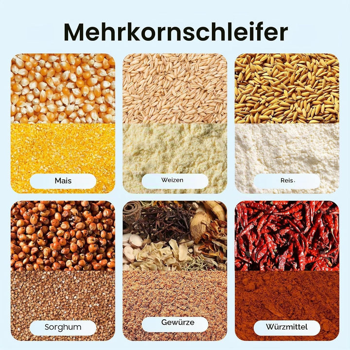 1000W Elektrische Getreidemühle,25L Weizen- und Reismühle,Futtermühle,Maisfuttermühle,Professionelle