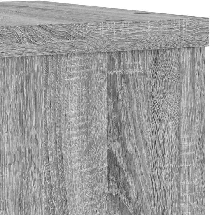 Pflanzenständer 2 STK. Grau Sonoma 20x20x30 cm Holzwerkstoff Pflanzenregal, Blumenregal Indoor/Outdo