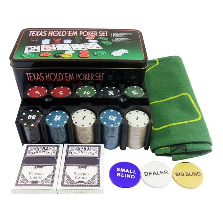 Poker-Chips, 200 Stück, Texas Hold&