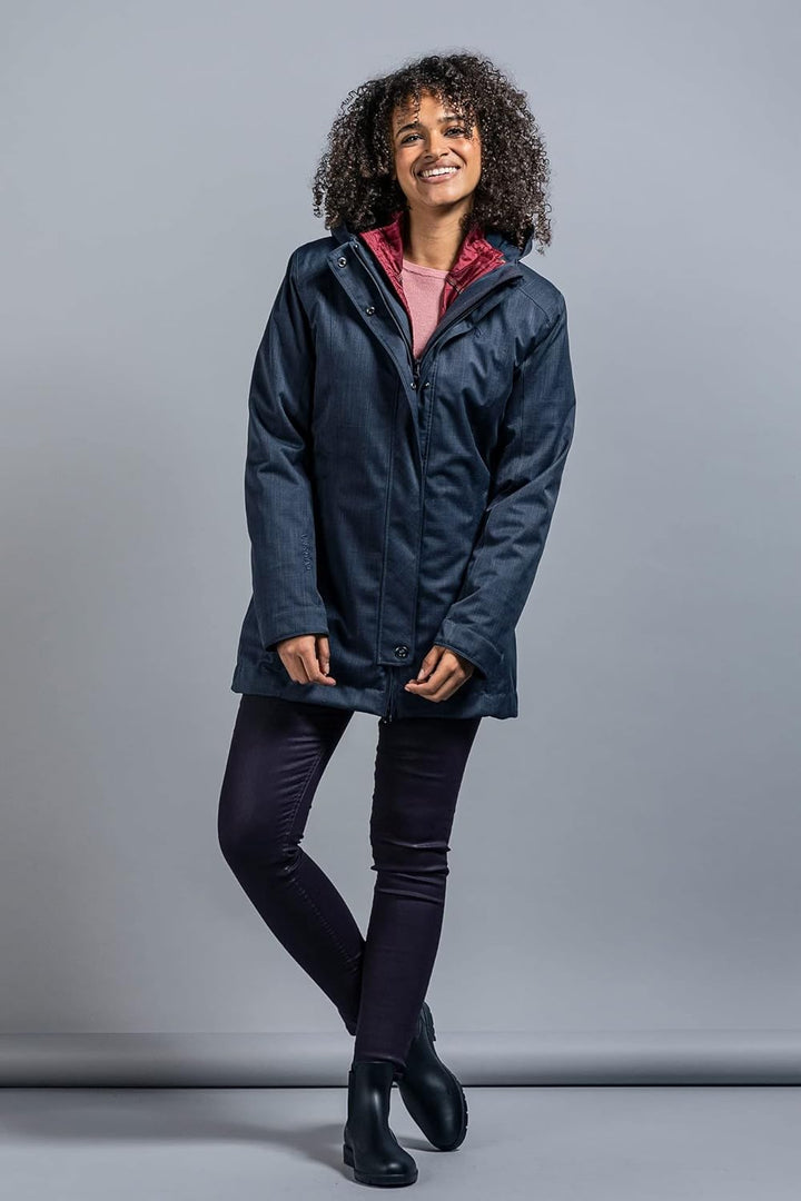 Tatonka Naika Womens 3in1 Coat 36 grey blue, 36 grey blue