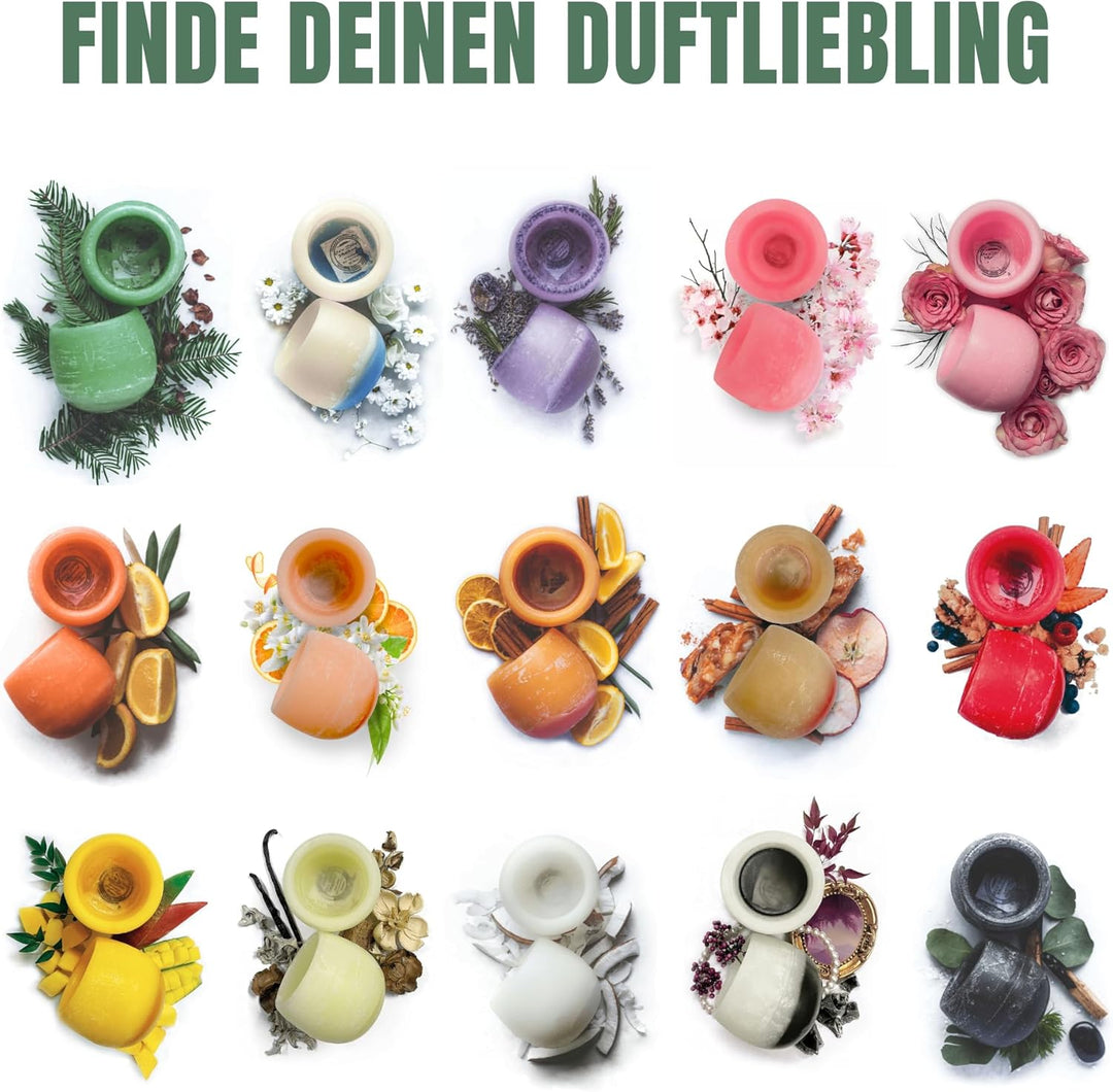 Duftwachs - Kiefernwald | Mehrere Monate Raumduft ohne Flamme - Handmade Duftkerzen, Duftschalen 100