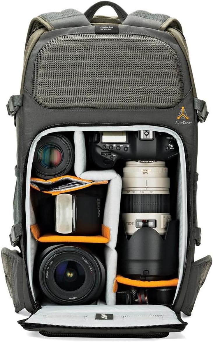 Lowepro Flipside Trek 450 Rucksack, Kamerarucksack für DSLRs und mehrere Objektive, Kamerarucksack f