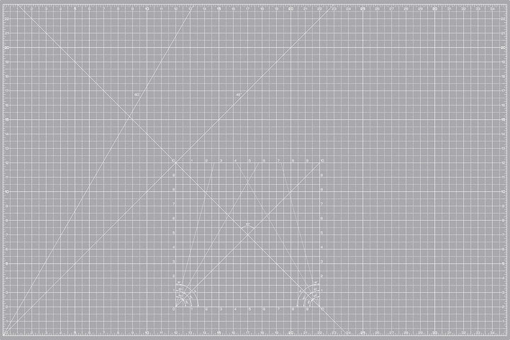 La Canilla Schneidematte A1 Selbstheilend (60x90 cm - 36x24") Cutting Mat Schneideunterlage für Bast