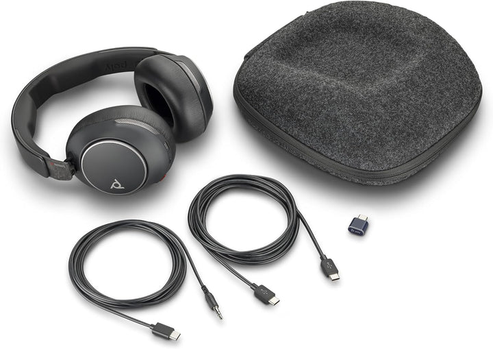 VOYAGER SURROUND 80 UC,USB-C, USB-C/A ADAPTER, (VS80T, BT700C), BLACK, WW