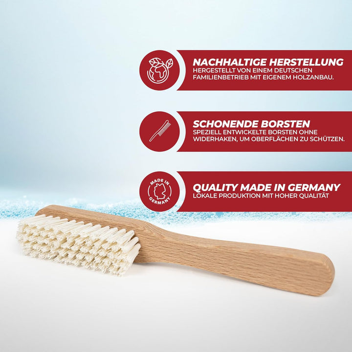 CORIUM, Sneaker Reiniger Set, Effektive Reiniger, Holzbürste &amp; Mikrofasertuch, Set