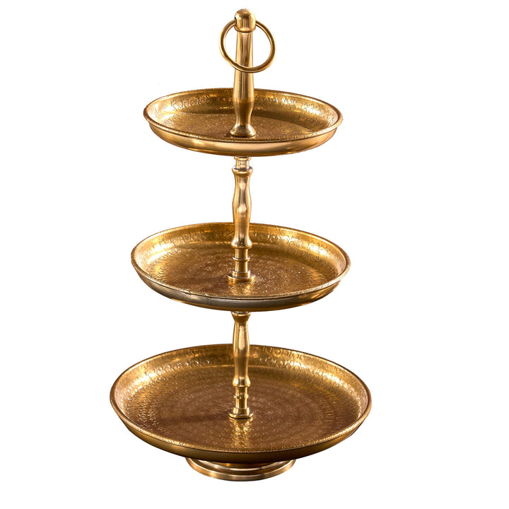 Etagere Orient - 50cm - Gold - Metall-Aluminium-Legierung Unikat 48 cm, 48 cm
