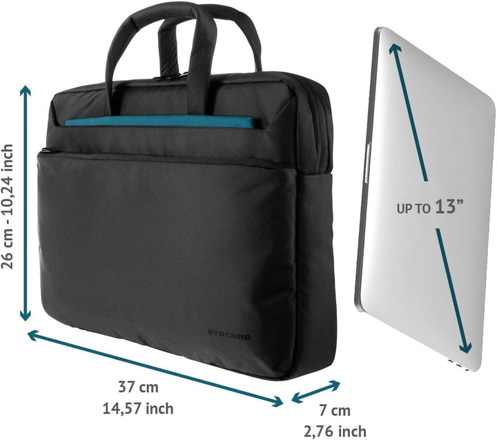Tucano Notebook Tasche WO3-MB13-BK Passend für maximal: 33,0cm (13) Schwarz, Schwarz