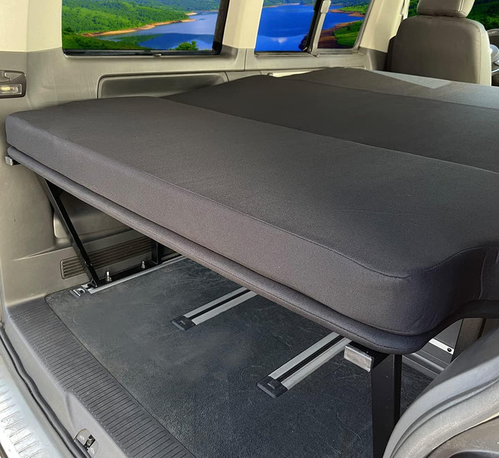 BREMER SITZBEZÜGE Klappmatratze &amp; Pulverbeschichtete Multiflexboard Konsole kompatibel mit VW Multiv