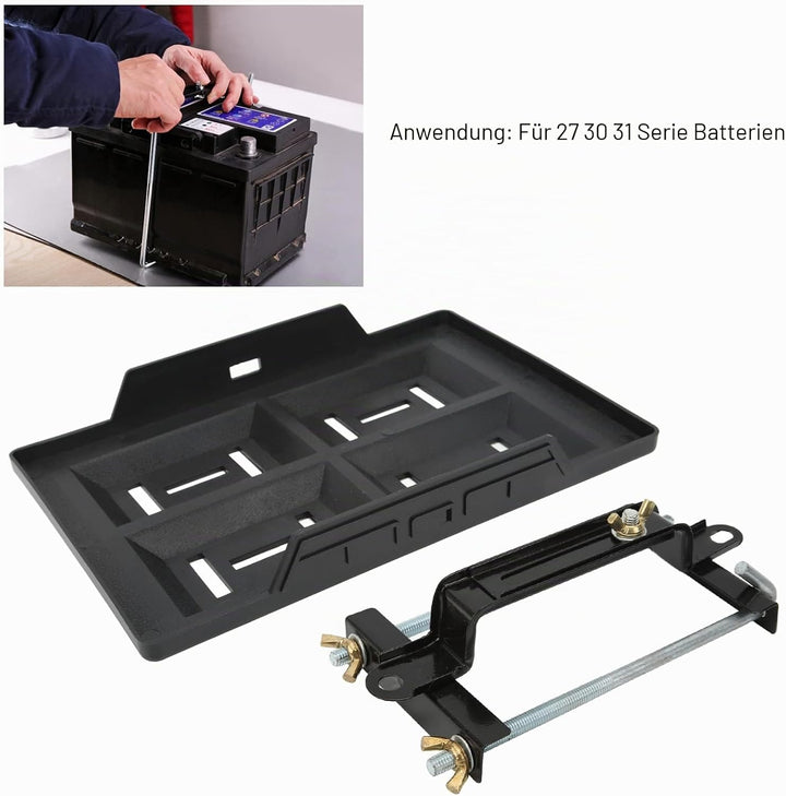 Batterieträger Auto Batteriehalter Universal Metall Batteriehalterung Verstellbar Batteriehalter Ver