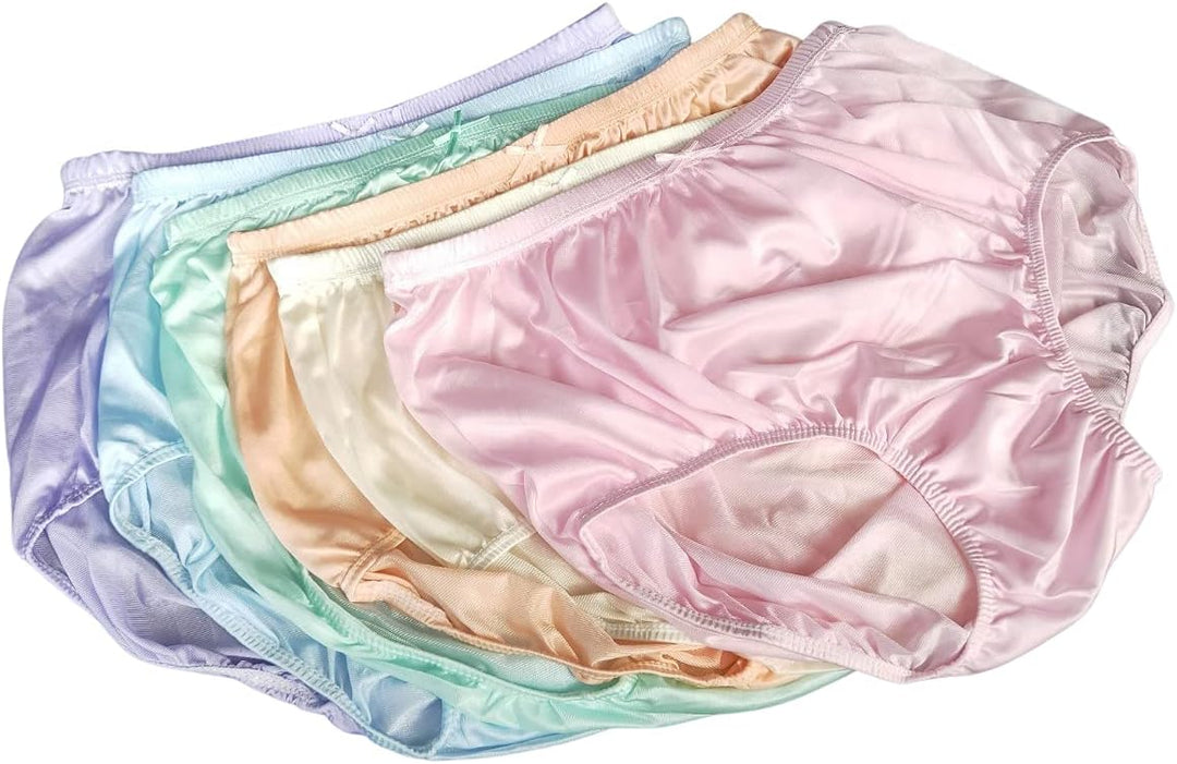Littledream 6 Stück Vintage Plus Size 3XL durchscheinende transparente Seide Nylon Pantys Herren Dam