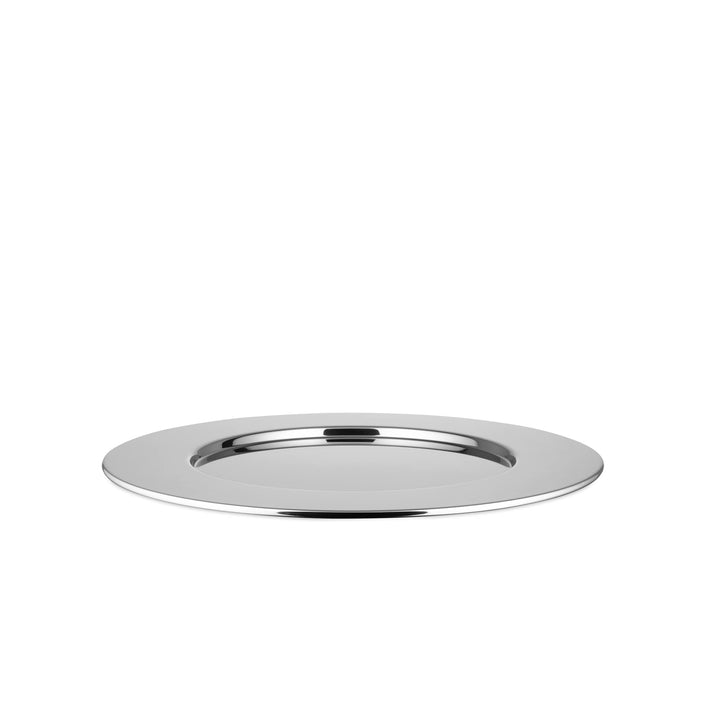 Alessi Platzteller, Edelstahl, Silber, 11 x 33.5 x 23 cm, Silber