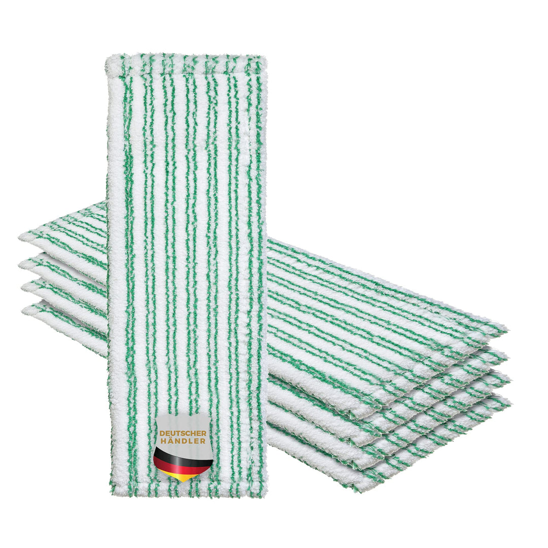 Okaei 5 Stück Wischmopp Bezug (40 cm) - Premium Bodenwischer-Wischbezug aus 100% Microfaser - Bezug