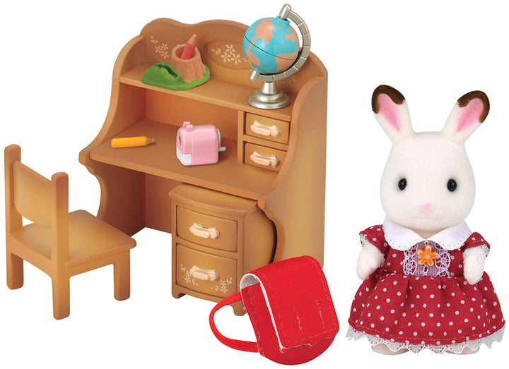 Sylvanian Families - 5016 - Schokoladenhasen Schwester mit Schreibtisch