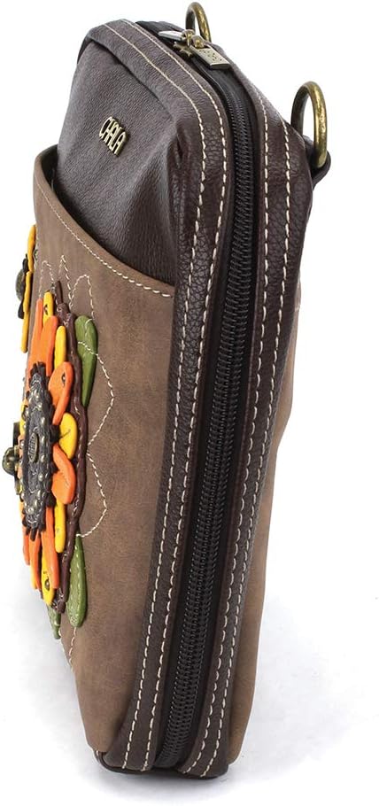 Chala Brieftaschen-Organizer Xbody Braun, Sonnenblume - Braun