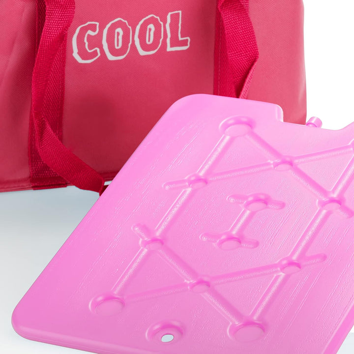com-four® Kühltasche mit Kühlelement - Faltbare Thermo-Kühlbox - leichte Isoliertasche für Camping &amp;