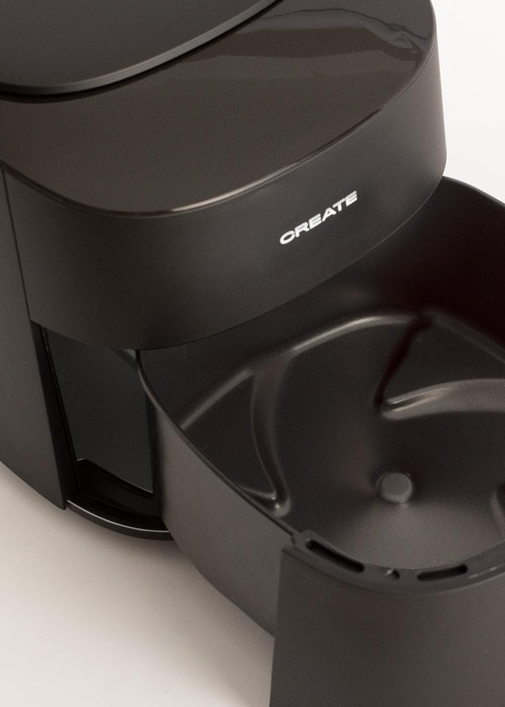 CREATE/FRYER AIR PRO COMPACT/Heissluftfritteuse 3.5L Schwarz / 8 Programme, Display, praktisch, leic