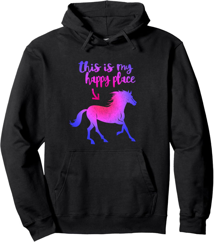 This is my Happy Place | Pferde Geschenk für Reiter Pullover Hoodie