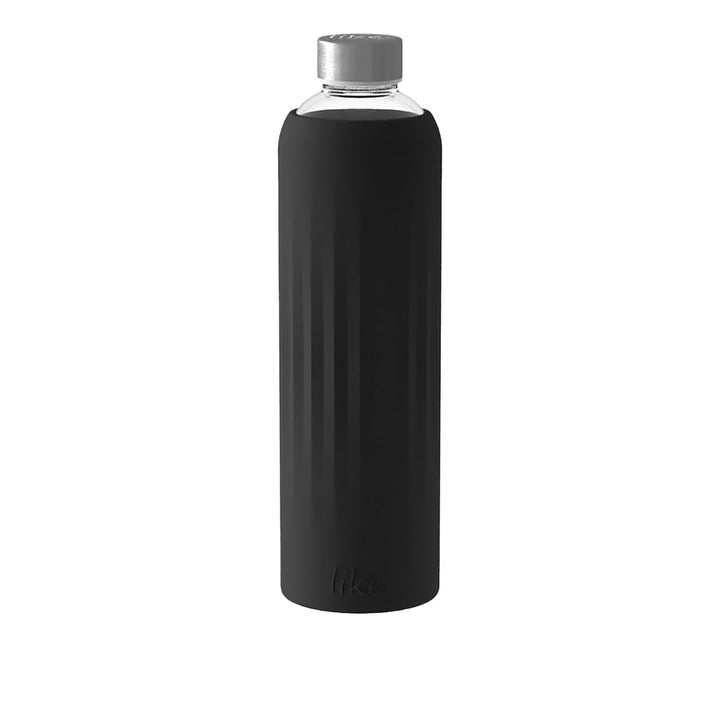 like by Villeroy &amp; Boch group ToGo &amp; ToStay - Trinkflasche, Glas, schwarz, 1L, 10-4869-7995 L (1er P