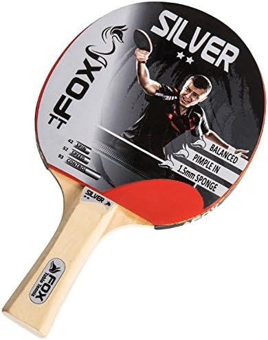 Fox TT Silver 2 Sterne Tischtennis-Set, Unisex, Rot