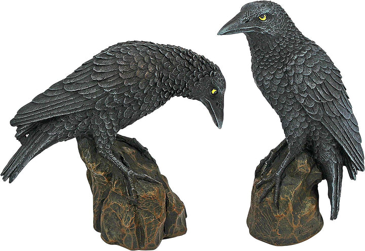 Design Toscano Raben der mystischen Nacht Statuen, Masse: 11,5 x 5 x 15 cm Mystic Night
