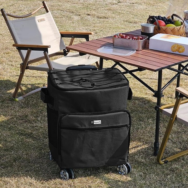 Kühltasche Mit Rollen Kühlbox Gross 40L Isolierbox Kühltasche Bierkasten Faltbar Lunchtasche for Pic