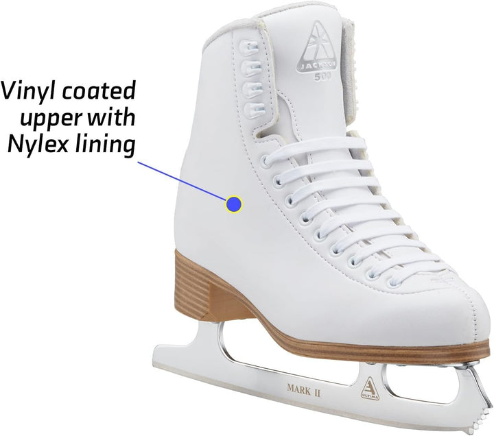 Jackson Ultima - Jackson Classic 500 Boot with Mark II Blade, Moderate Support Figure Skates for Wom