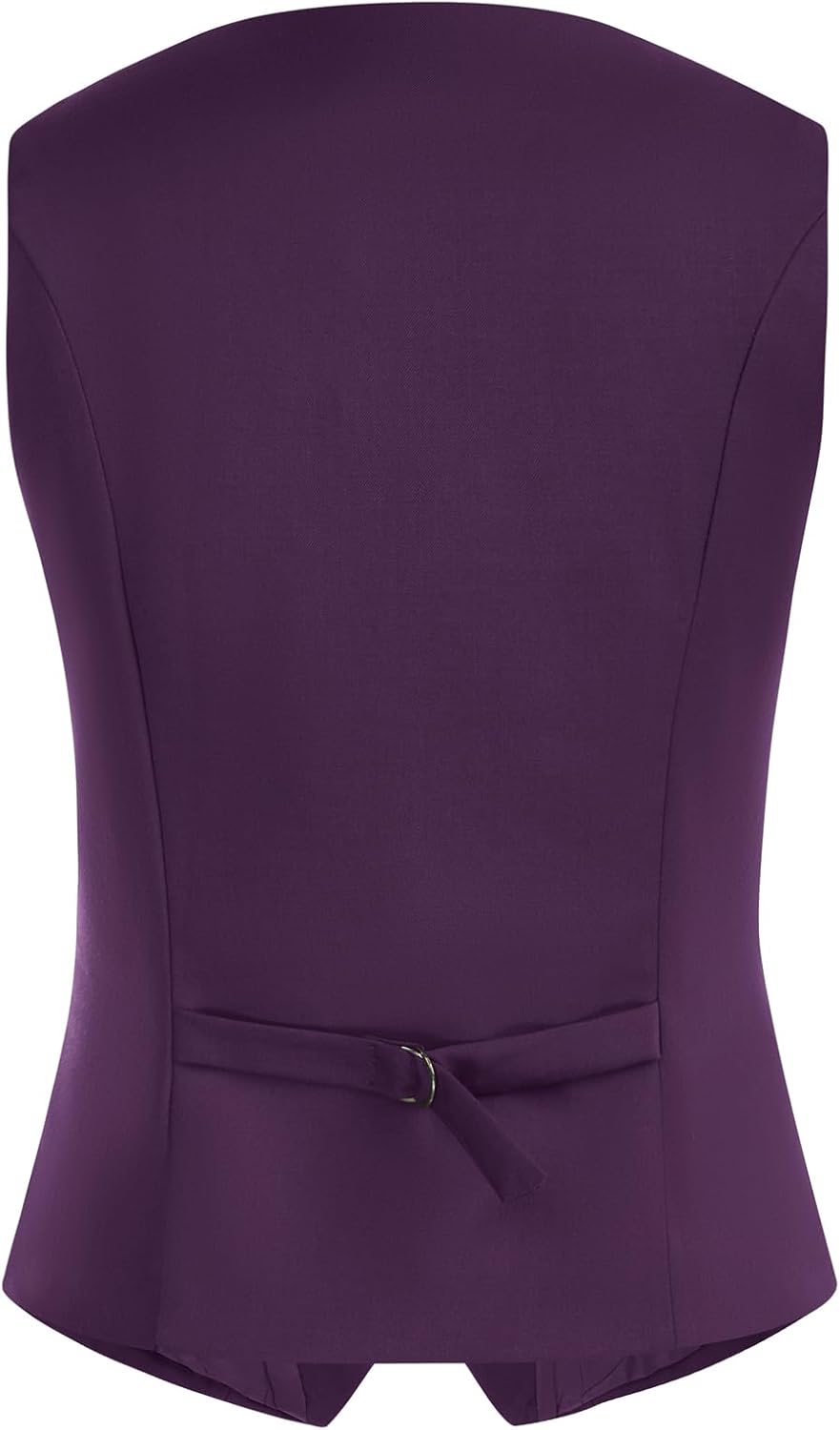 Belle Poque Damen Weste mit Gebogenes Revers V-Ausschnitt Karierte Weste mit Zwei Taschen Geometrisc
