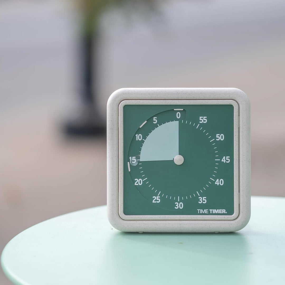 Time Timer® Retro 20,3 cm Eco Edition visueller Timer – 60 Minuten Tisch-Countdown-Uhr aus mindesten