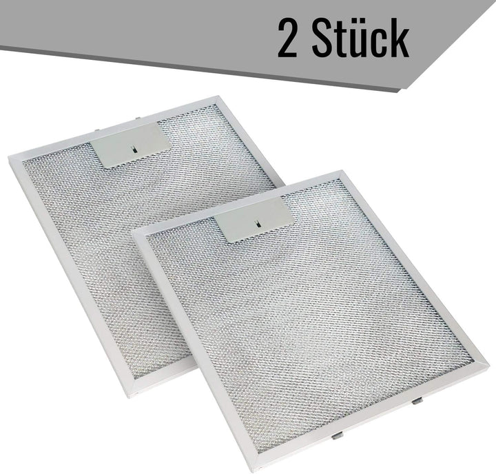 Metallfettfilter für Dunstabzugshauben, 318x258mm, Fettfilter mit Metallgitter für Küchenabzugshaube