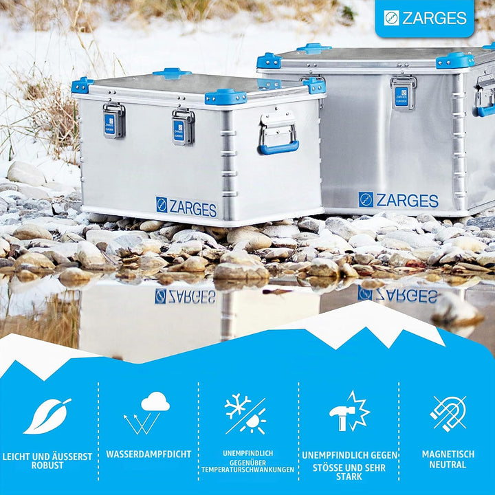 Relags Box Zarges Eurobox - 81 Liter, Silber, 81 L, 407040, 81 Liter