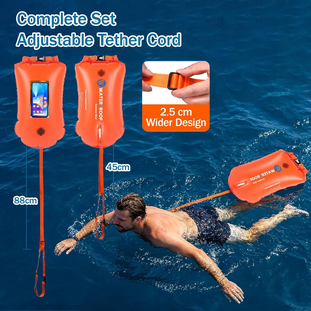 Schwimmboje mit Touchscreen-Handyfach, wasserdicht