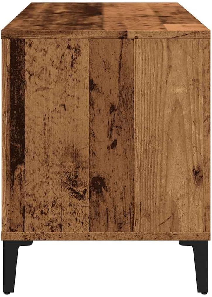 vidaXL Plattenschrank Altholz-Optik 100x38x48 cm Holzwerkstoff, Altholz