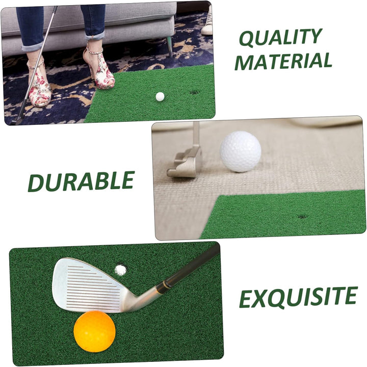 Kisangel Übungsmatte und Sichtbar aus Kunstrasen und Eva 30x30cm Golf Leicht Tragbare für Anfänger u