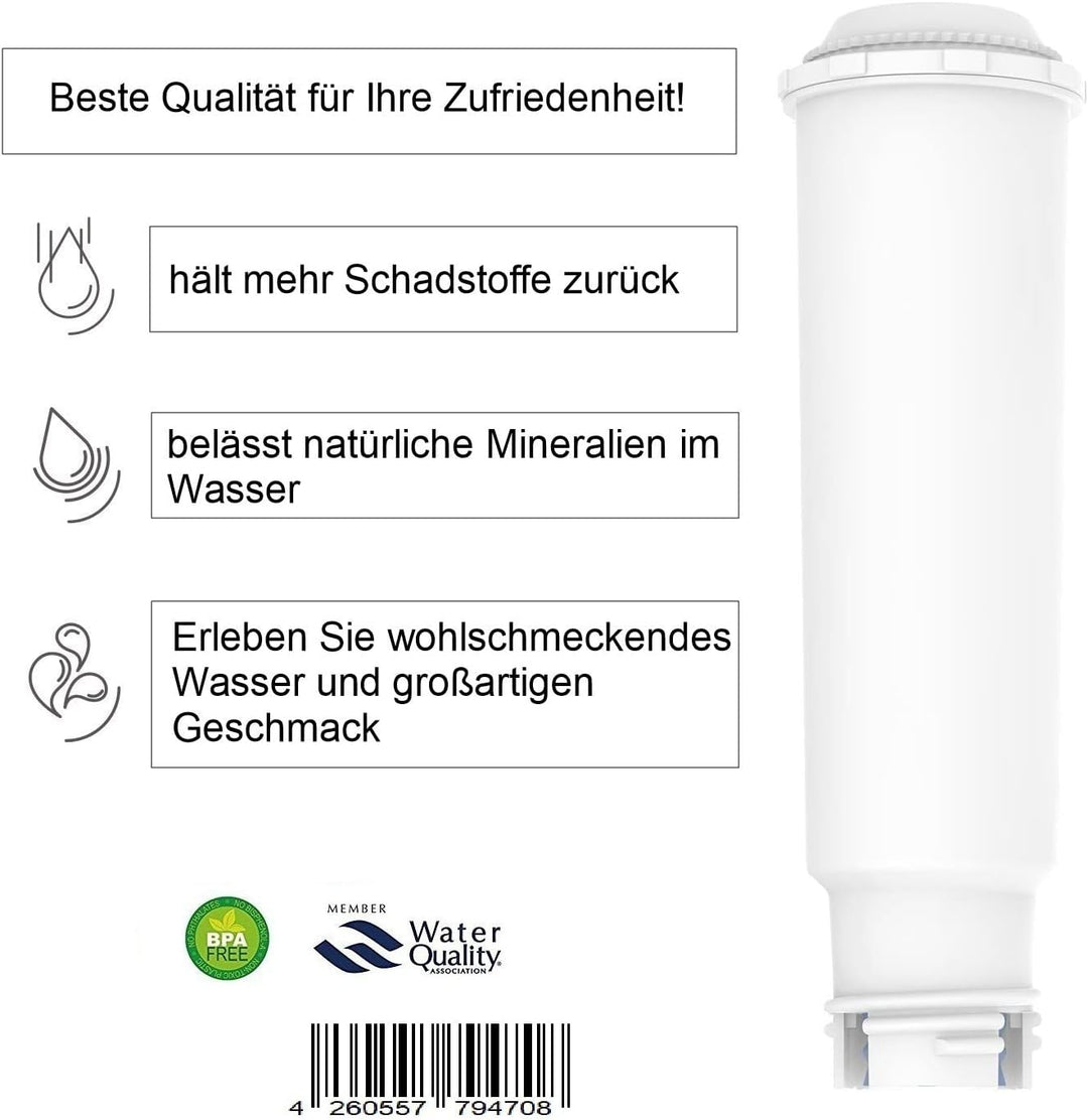 10x Wasserfilter HW-005 - Ersetzt Krups F088 &amp; Melitta