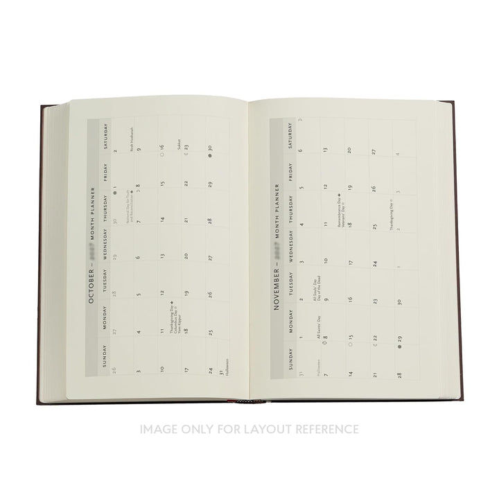 2027 Emerald Flower (Nature’s Grace) Maxi 18-Month Softcover Dayplanner (Elastic Band Closure) Verti
